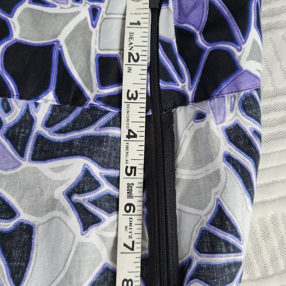 Fashion Bug Skirt 18W Black and Purple - Picture 5 of 6